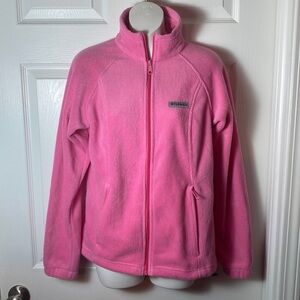 Columbia Benton Springs Women’s Fleece Full Zip Jacket Pink Size Small